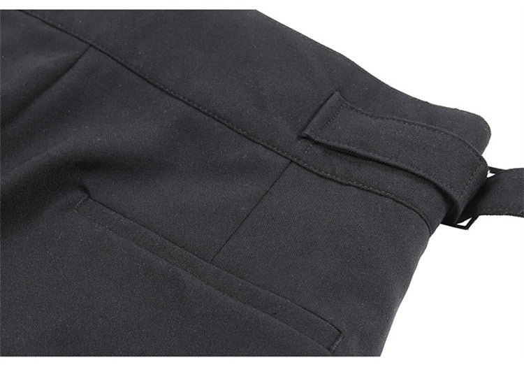 Calça Masculina Estilo Britânico Cintura Alta