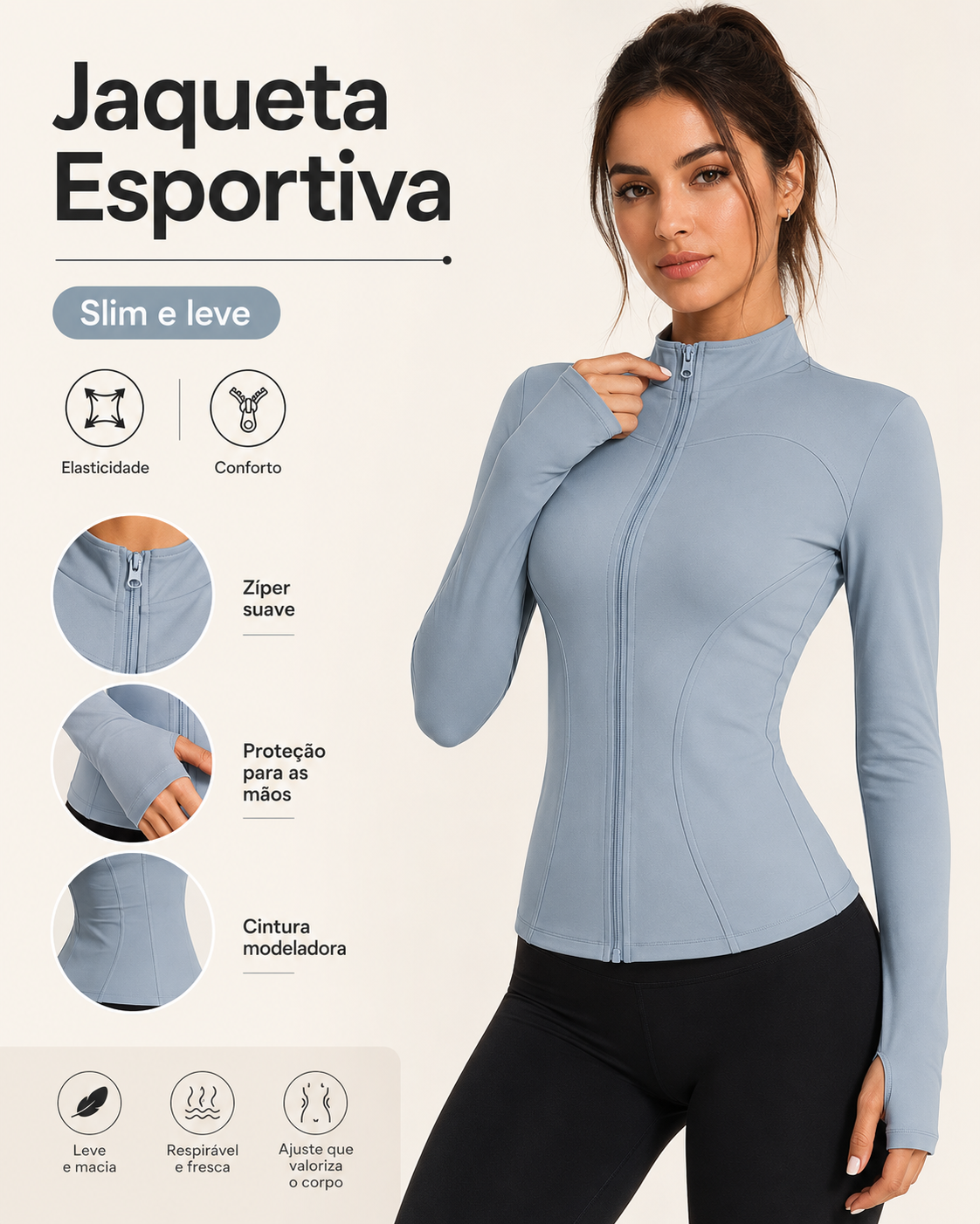 Jaqueta Compressora Modeladora Esportiva Feminina | Jacket Pro®