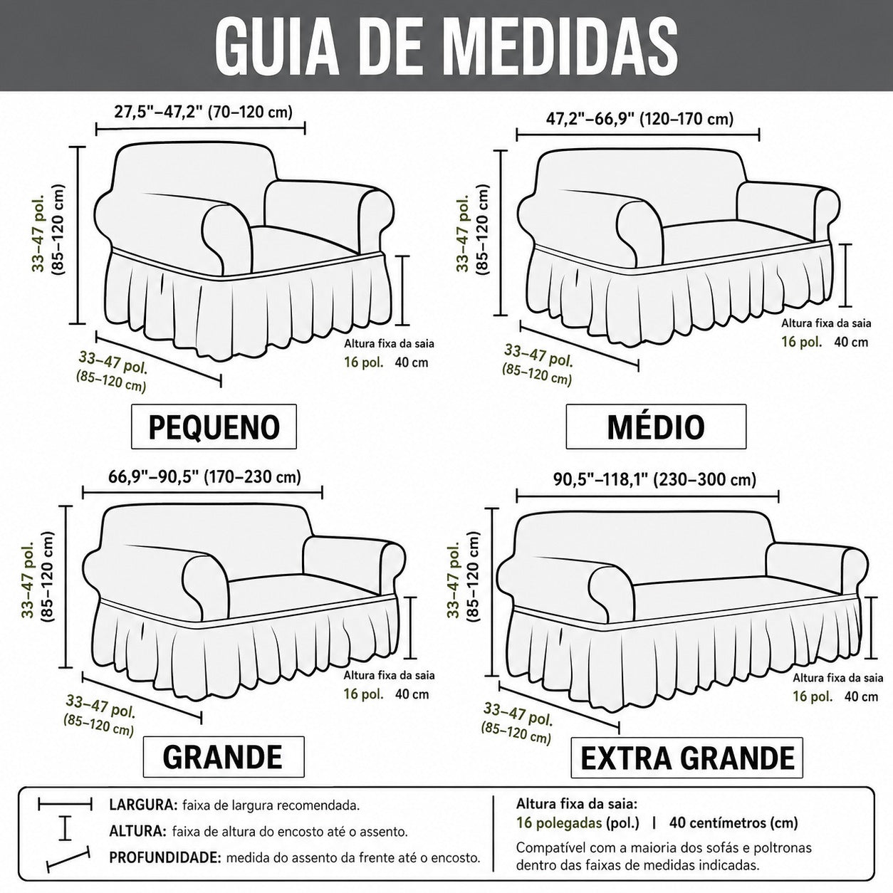 Capa de Sofá Europeia | Maior Durabilidade do Seu Sofá