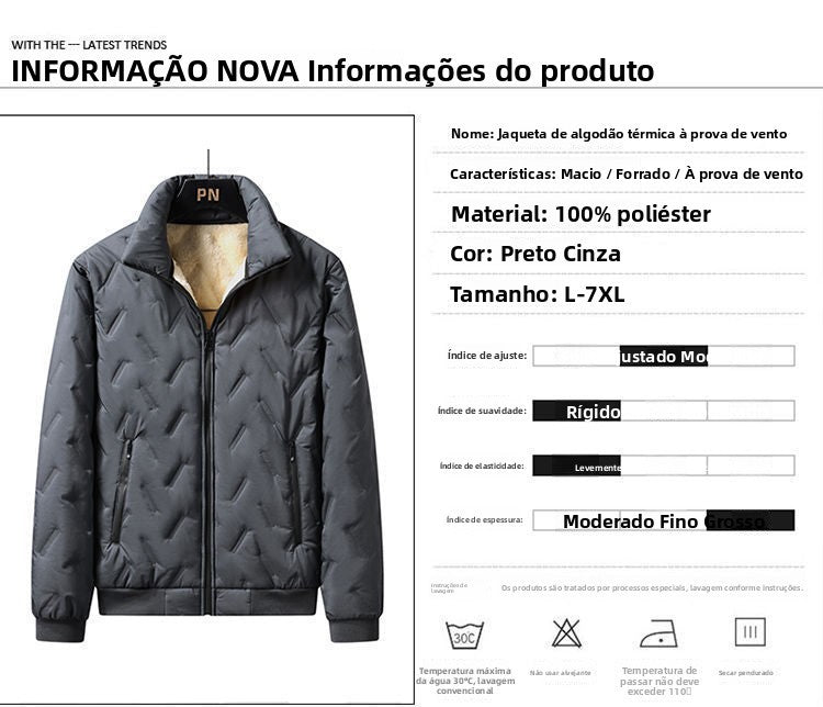 Jaqueta Masculina de Algodão Forrada