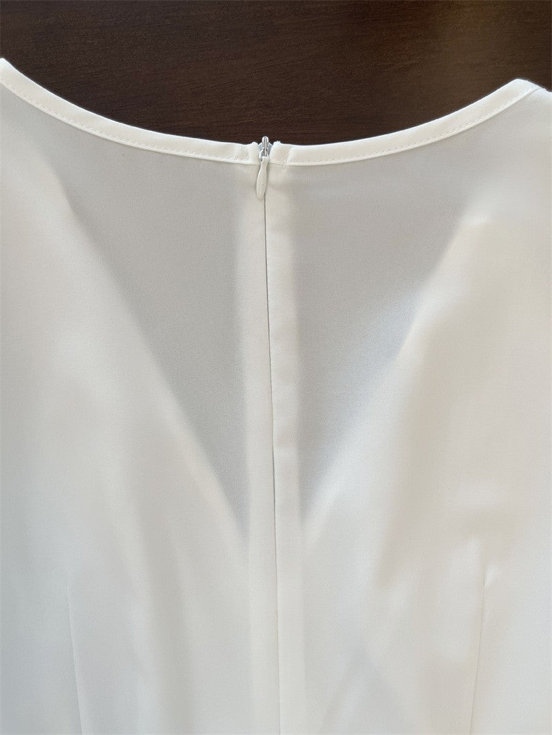 Vestido Primavera Verão Elegante Decote V