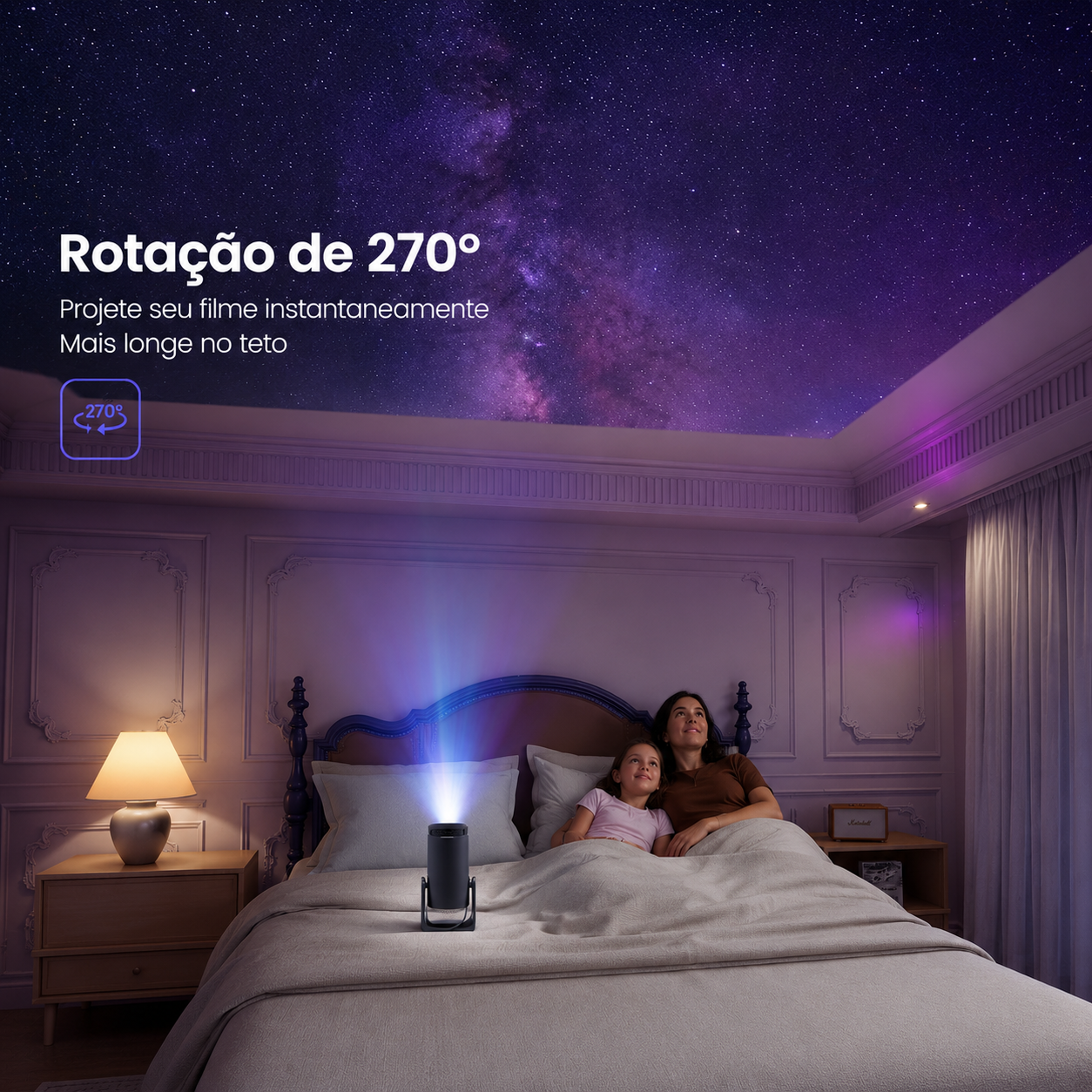 Mini Projetor Portátil 8k Bluetooth