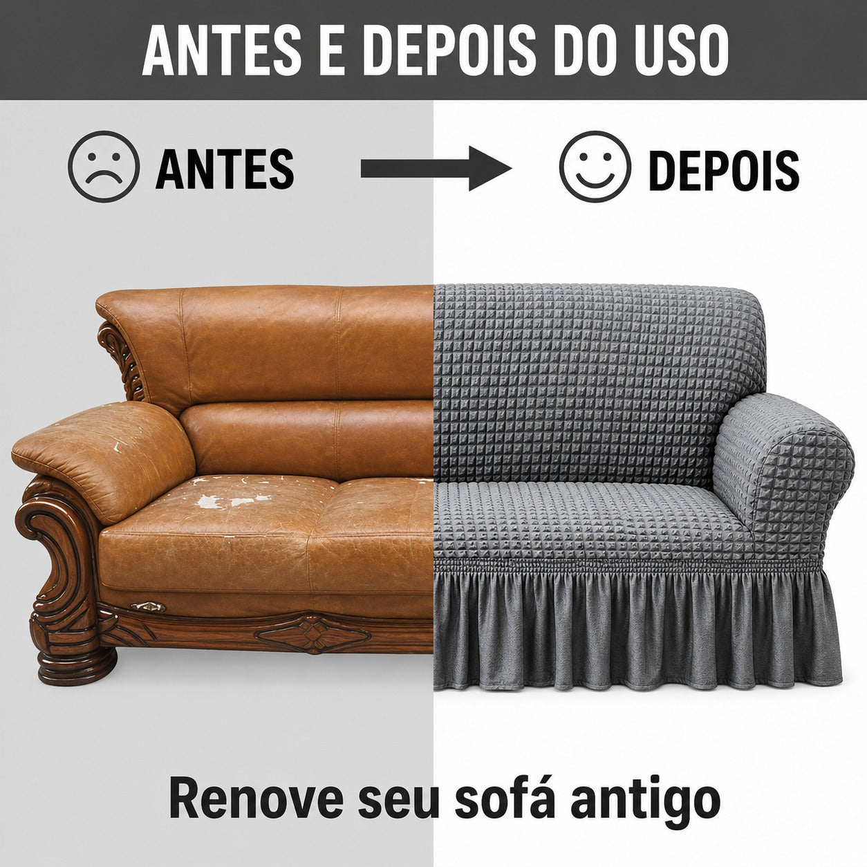 Capa de Sofá Europeia | Maior Durabilidade do Seu Sofá